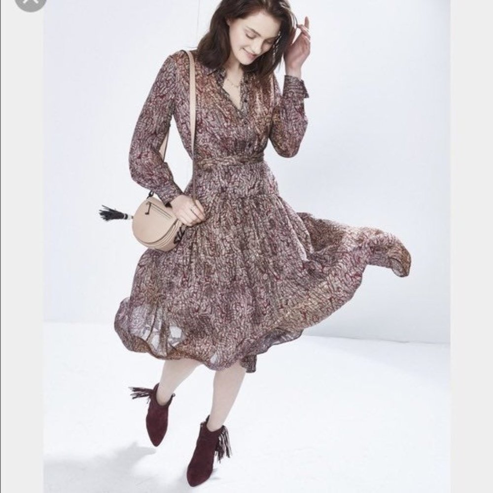 Women's Rebecca Minkoff Jolt Midi Dress L NWT